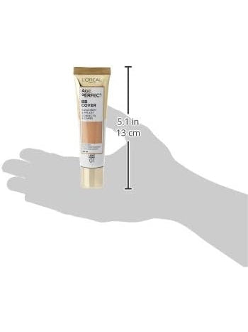 L'Oréal Paris Age Perfect BB Cream 01 Light Ivory, light-weight, Infused with hydrating serum, Vitamin B3, SPF 50