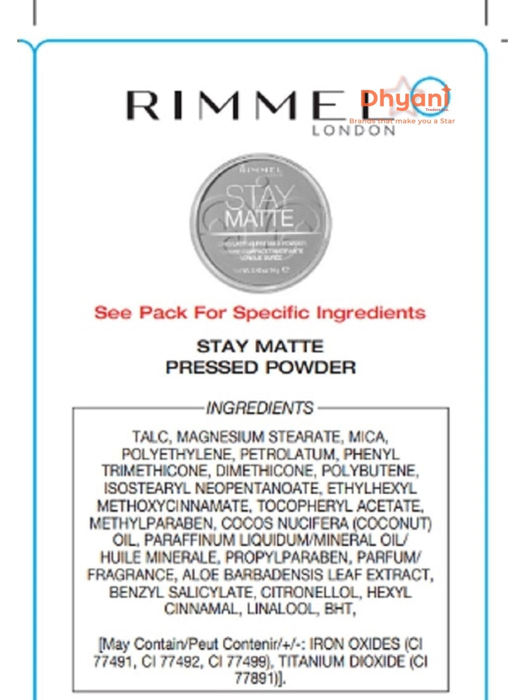 Rimmel Stay Matte Pressed Powder, Warm Beige, 14g