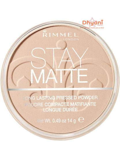 Rimmel Stay Matte Pressed Powder, Warm Beige, 14g