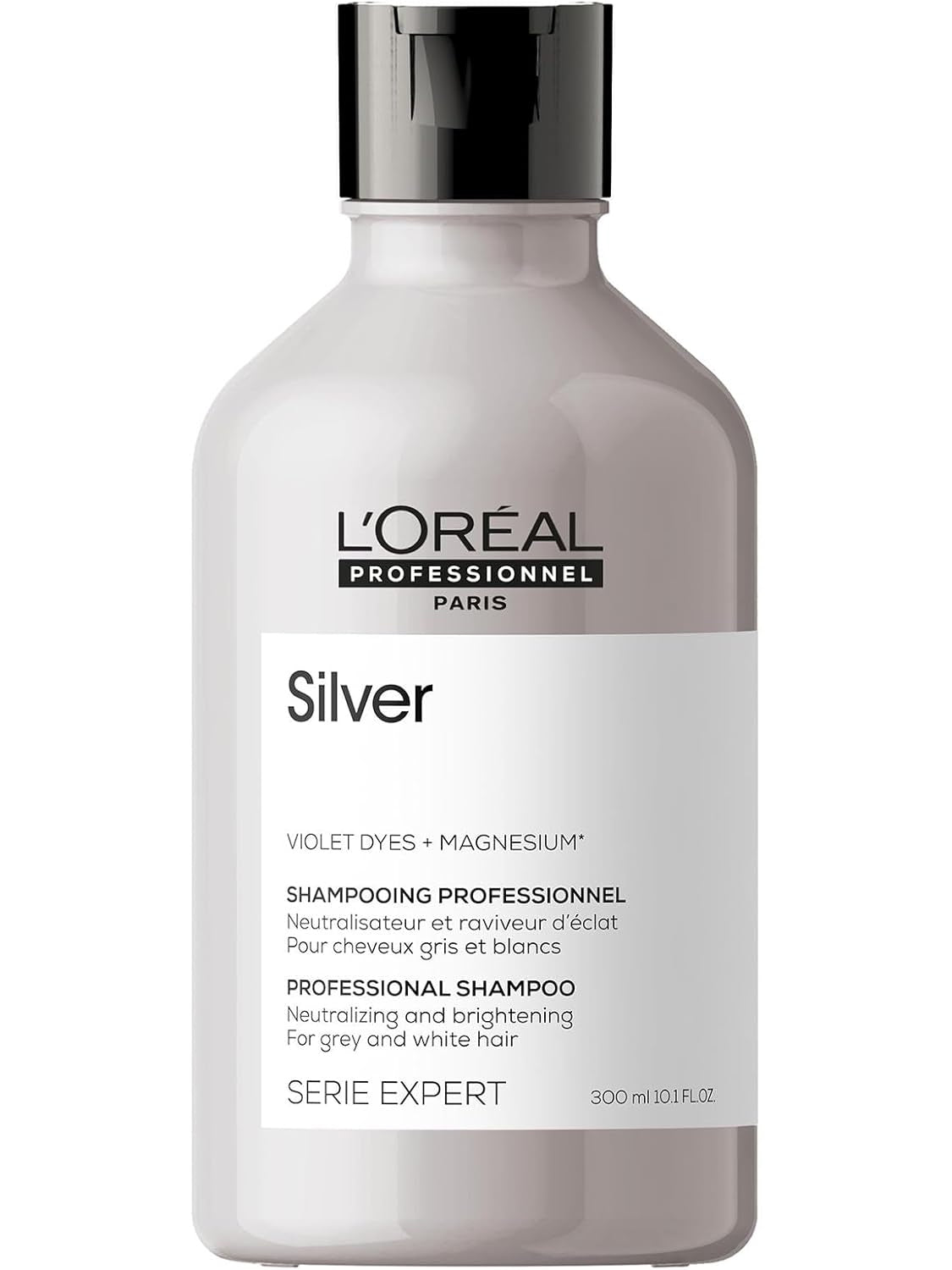 L’Oréal Professionnel | Shampoo, For Grey, White or Light Blonde Hair, Serie Expert Silver