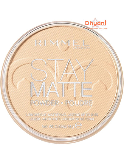 Rimmel Stay Matte Pressed Powder, Transparent, 14g